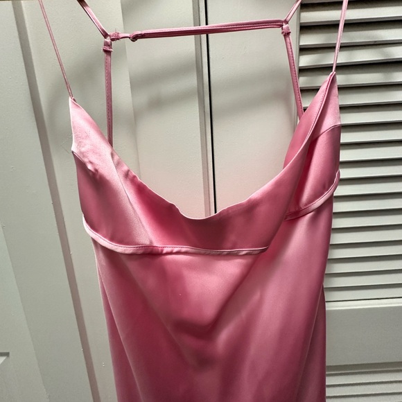 Zara Satin Effect Cut Out Dress - Picture 4 of 7